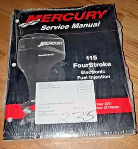 2001 Mercury 115 FourStroke Electronic Fuel Injection Service Manual 90-881980R1 - Foto 1 di 1