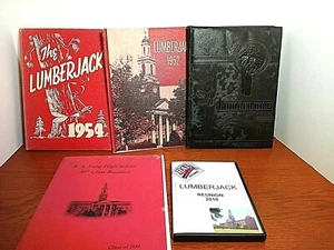 R.A. Long HS Longview WA 3 Lumberjack Yearbooks 1951 52 54 Bill Marlene White - Picture 1 of 12