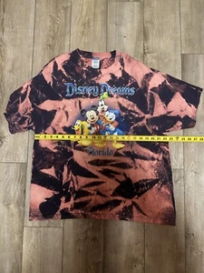 Vintage Disney Dreams Florida T Shirt XL Mickey Mouse Donald Goofy Pluto Tie Dye - Picture 1 of 5