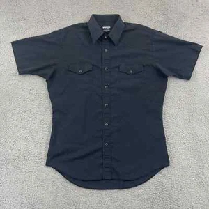 Vintage Wrangler Hemd Herren Large Cowboy X Long Tails Blau Western Pearl Snap - Bild 1 von 9