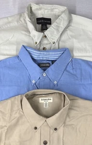 Men New Long Sleeves Buttons-Up 100% Cotton Casual Shirts size M-Choice color - Picture 1 of 4