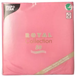 Serviettes Papstar Uni Rose - Bild 1 von 1