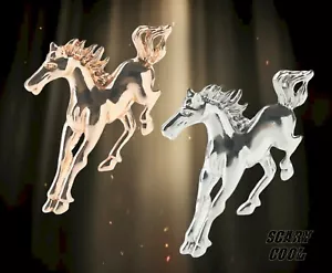 New Horse Bucking Vintage Retro Silver Gold Pin Brooch - Picture 1 of 9