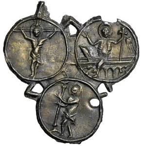 Pilgerzeiche oder Pilgermarke aus Bad Wilsnack, 15 Jhdt, ORIGINAL, SELTEN - Bild 1 von 2