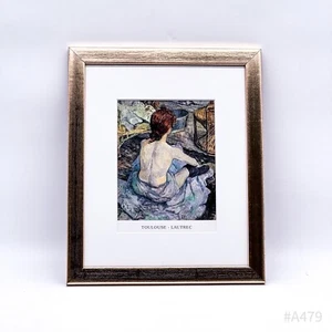 Toulouse Lautrec Artistica „Rousse. La Toilette “Con Cornice Oro 27x33cm - Bild 1 von 10