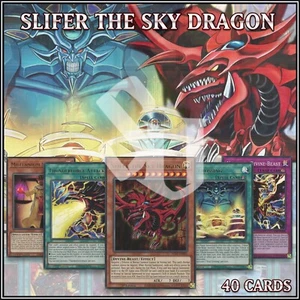 YuGiOh YUGI's EGYPTIAN GOD DECK: SLIFER THE SKY DRAGON 40 CARDS🔥 - Picture 1 of 2