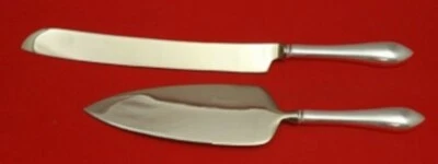 Pointed Antique by Dominick and Haff Sterling Silver Wedding Cake Set 2pc Custom - Image 1 of 2