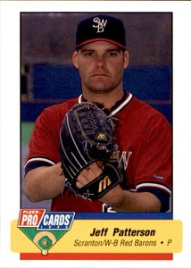 1994 Scranton Red Barons Fleer/ProCards #921 Jeff Patterson Anaheim CA Card