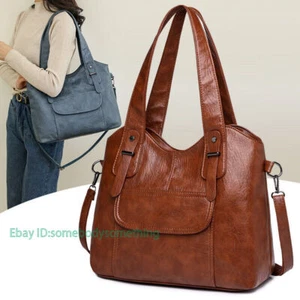 Tote Messenger Hobo Crossbody Purse PU Leather Shoulder Bag Women Handbag Wallet - Picture 1 of 31