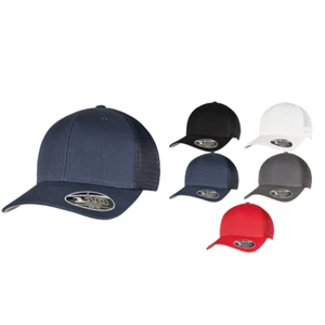 Flexfit by Yupoong 110 berretto a rete 110M - cappello da baseball unisex punta curva snapback - Foto 1 di 14