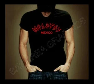 molotov MEXICO ROCK BAND T-SHIRT BLACK 100% COTTON RED OUTLINE DESIGN @ FRONT - Picture 1 of 1
