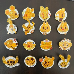 2023 Disney Whimsical Waffles You Choose Pin Mystery Oswald Stitch Marie Pooh - Picture 1 of 18