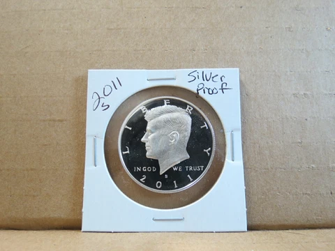 2011 S Silver Proof Kennedy Half Dollar Cover