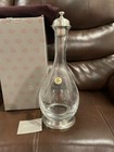 MATCH Pewter Glass Carafe With Top Tall New Old Stock