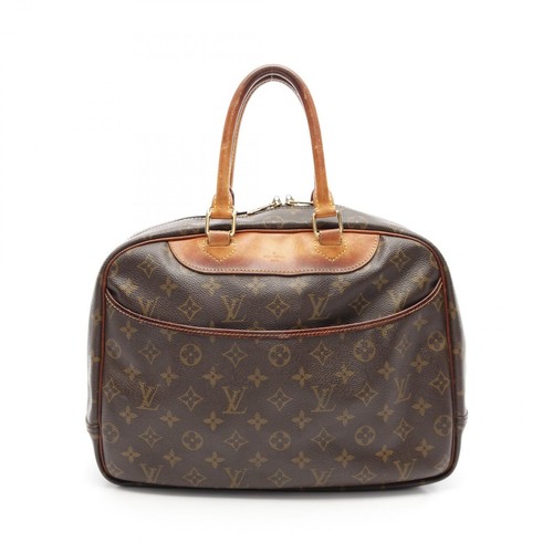 LOUIS VUITTON（LV） Borsa a mano Louis Vuitton Deauville Bowling Vanity M47270 monogramma marrone usata donna