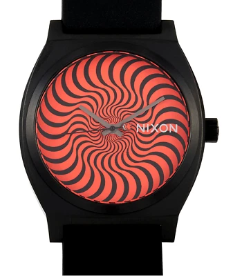 Nixon Spitfire Time Teller Black & Red Swirl Watch, 37mm, A045 3241, New In Box - Image 1 of 4