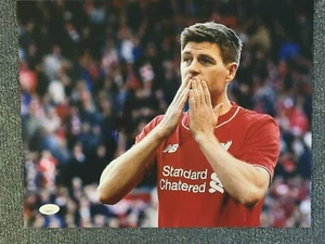 Liverpool Steven Gerrard Autographed Signed 11x14 Photo JSA COA #5 - Picture 1 of 2