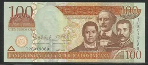 Dominican Republic 100 Pesos Oro 2009 Unc - Picture 1 of 1