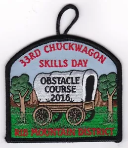 BOY SCOUT PATCH - SAMOSET COUNCIL - RIB MT. DIST - 2016 CHUCKWAGON - 33RD ANNUAL - Picture 1 of 1