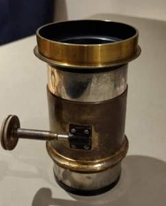 Antique Bausch & Lomb Petzval Brass large format 150mm lens, wet plate capable - Picture 1 of 5