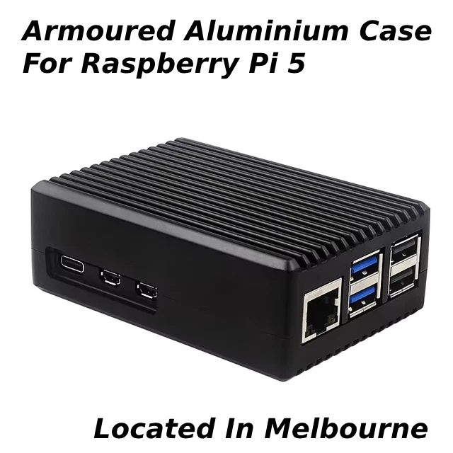 Armoured Aluminium Case for Raspberry Pi 5 - image 1 of 4