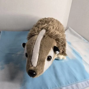 Wishpets Plush Stuffed Animal American Badger 2018 Fluffy Realistic - Picture 1 of 5