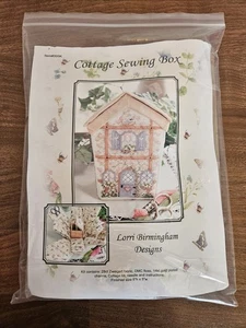 Lorri Birmingham Cottage Sewing Box cross stitch kit - Picture 1 of 2