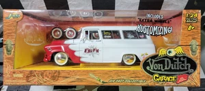 Jada Toys Von Dutch Garage 1957 Chevy Suburban King Pin w/ x Wheels 1/24 Scale - Picture 1 of 3