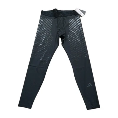 Calça de compressão Adidas masculina XL Techfit controle meia-calça Rheon HS9812 preta $120 - Imagem 1 de 4