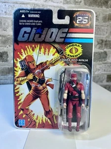 GI Joe COBRA RED NINJA 25th Anniversary 2007 Mint In Box - Picture 1 of 5