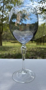 Colony Glass Bijoux Blue Bowl Vástago Transparente 7 3/4" Vino Excelente Estado Usado. - Imagen 1 de 6