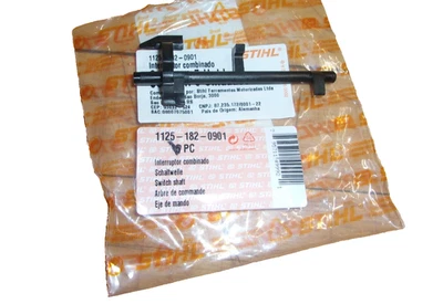 Eje de control de interruptor Stihl MS360 OEM 026 034 036 1125-182-0901 genuino #GM-F8C4 Foto 1 de 4