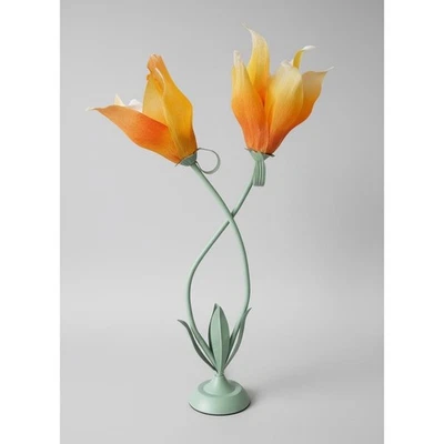 Double Flower Table Lamp With Adjustable Necks - Image 1 of 4
