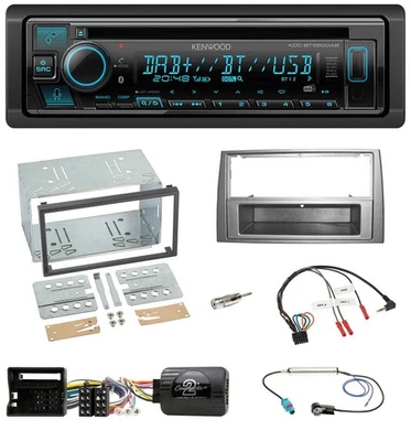 Kenwood Bluetooth DAB CD Lenkrad USB Autoradio für Peugeot 308 07-09 silber - Bild 1 von 4