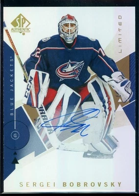 2018-19 SP Authentic Limited Autographs #23 Sergei Bobrovsky - Image 1 of 2