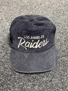 Vintage Los Angeles Raiders Sports Specialties The Cord Corduroy Strapback Hat - Picture 1 of 3