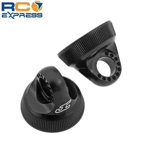 JConcepts Fin 12mm V2 Shock Cap Black 2 Pieces JCO2490-2 - Picture 1 of 1