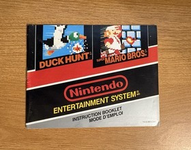 Super Mario Bros. / Duck Hunt - Nintendo NES - Instruction Manual Booklet Only