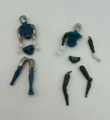 Mego Micronauts Robot Blue Silver Glider & Blue/Green Galactic 1970s Parts Only - Image 1 of 4
