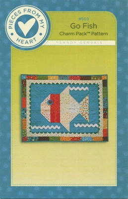 Go Fish ~ Quilt Charm Pack Pattern by Pieces From My Heart 503 - Image 1 of 2