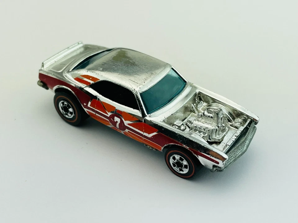 Hot Wheels Redline HEAVY CHEVY Red Orange Super Chromes Very Nice !!! - Image 1 of 4