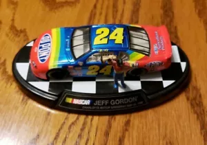 1999 HASBRO, INC NASCAR #24 JEFF GORDON DIE CAST CAR AND MINI FIGURINE AND BASE - Picture 1 of 9