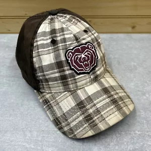 Missouri State BEARS Hat Ball Cap ONE SIZE Adjustable Weathered Plaid NCAA - Picture 1 of 12
