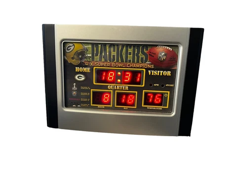 Green Bay Packers 4X Super Bowl Champions Scoreboard Clock Cover
