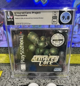 1998 PS1 Armored Core Project Phantasma Graded WATA 9.8 A+ Seal Contest Sticker! - Picture 1 of 10