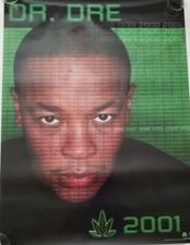 Vintage Dr Dre Chronic 2001 Poster 18 x 24 Interscope Hip Hop, Rap - Mint!