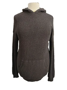 Steve Madden Women's Size XL Black Long Sleeve Sweater Tunic Hooded Long Sleeve - Picture 1 of 9