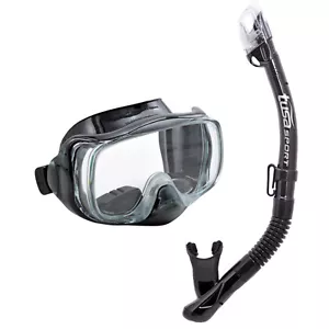 TUSA UC3325 IMPREX 3D PURGE  MASK AND ELITE DRY  DRAIN SNORKEL  ADULT COMBO  - Picture 1 of 12