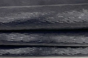 VERY DARK BLUE EPI LV shiny strong Goatskin leather 2 skins 8sqf 0.9mm #A7427 - Picture 1 of 8