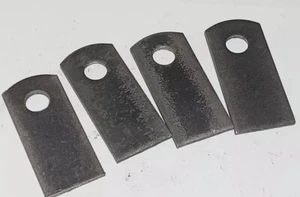 4-Steel Flat tabs 2 1/4” X 1” Welding Metal gates door fencing brackets railing - Picture 1 of 2
